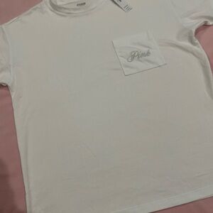 PINK Victoria's Secret White T-Shirt